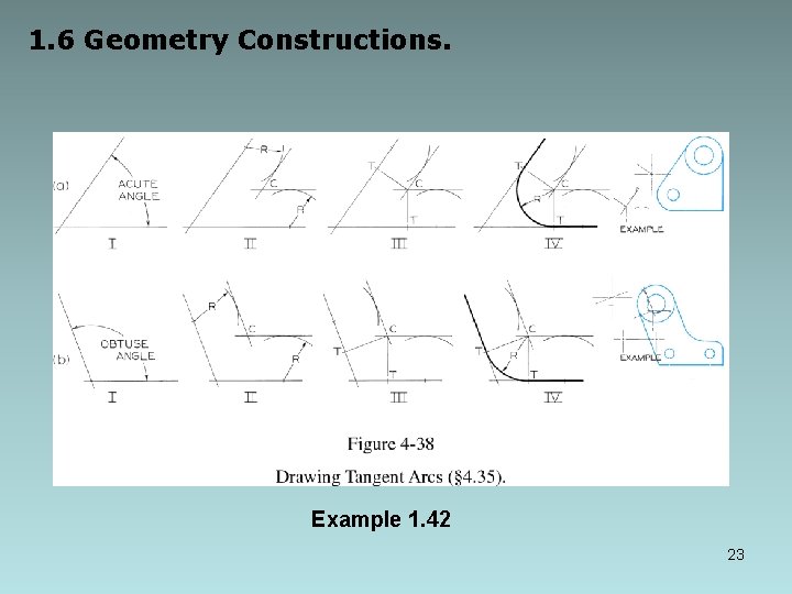 1. 6 Geometry Constructions. Example 1. 42 23 1. 6 Geometry Constructions. Example 1. 42 23