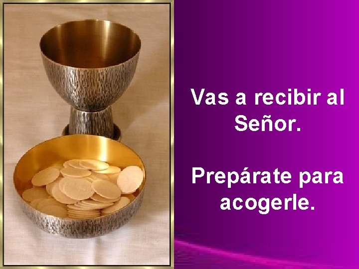 Vas a recibir al Señor. Prepárate para acogerle. Page 21 