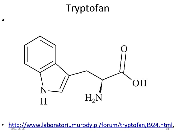 Tryptofan • • http: //www. laboratoriumurody. pl/forum/tryptofan, t 924. html, 2021 -06 -05 33