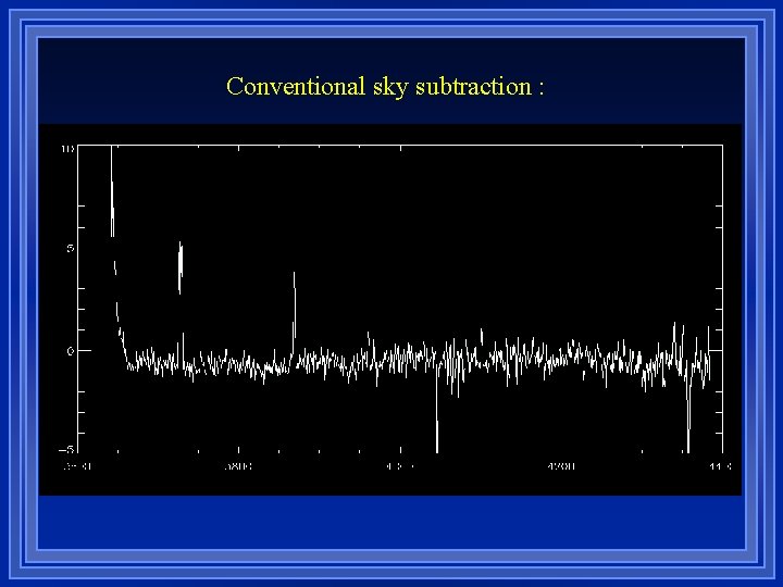 Conventional sky subtraction : 