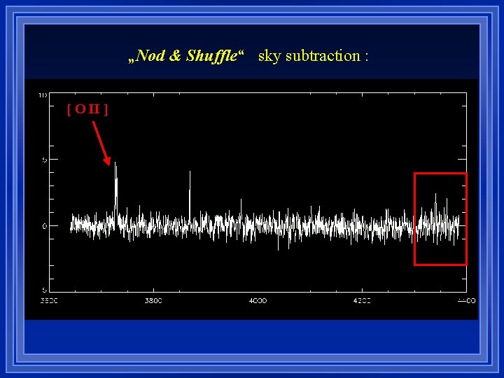 „Nod & Shuffle“ sky subtraction : [ O II ] 