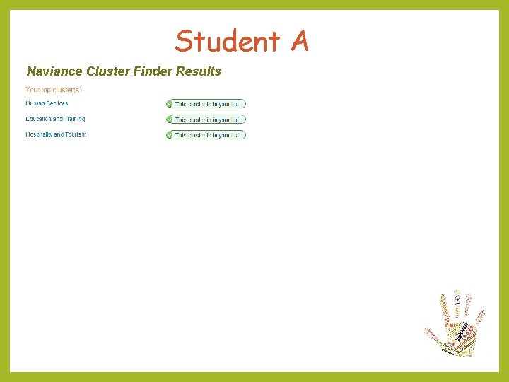 Student A Naviance Cluster Finder Results Student A Naviance Cluster Finder Results