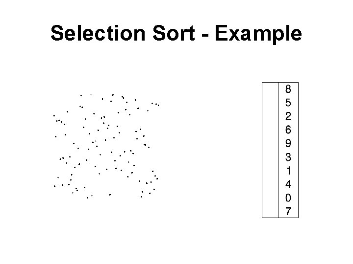 Selection Sort - Example 