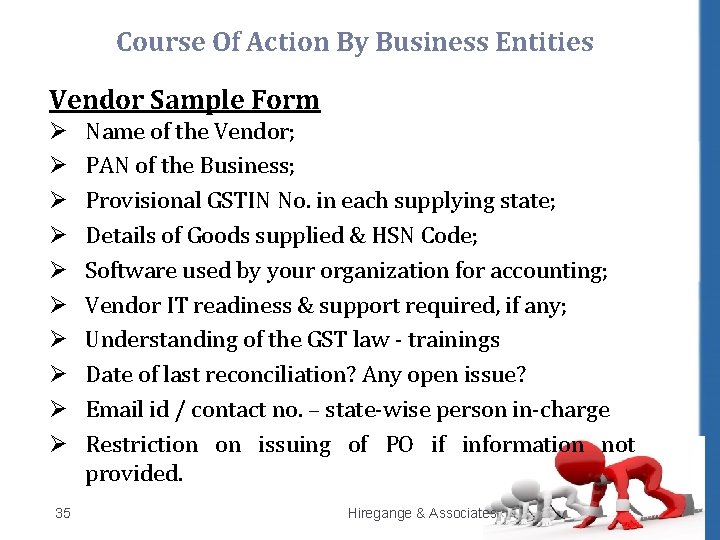 Course Of Action By Business Entities Vendor Sample Form Ø Ø Ø Ø Ø