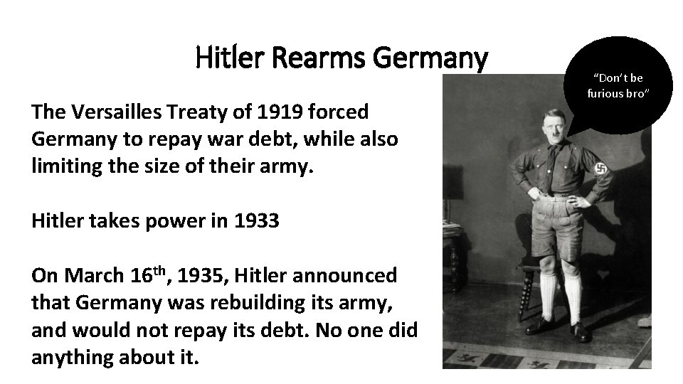 Notes 2 War before the U S Europe