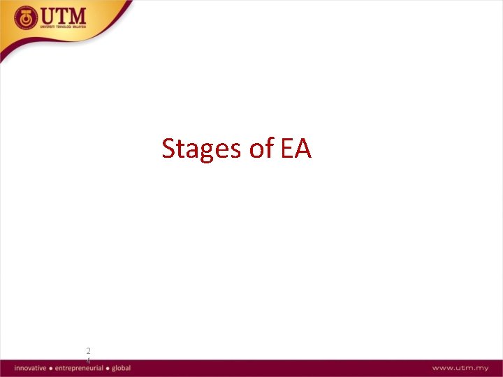 Stages of EA 2 4 