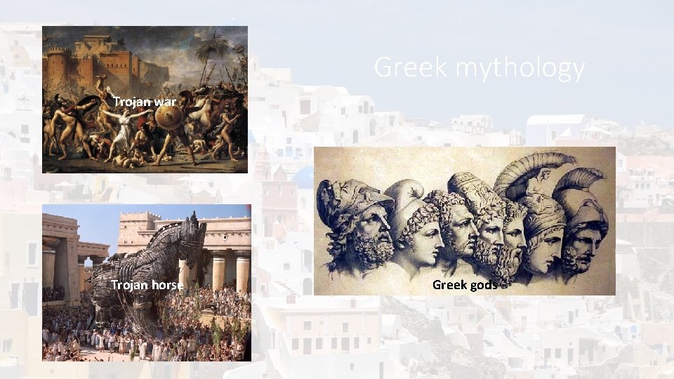 Greek mythology Trojan war Trojan horse Greek gods 