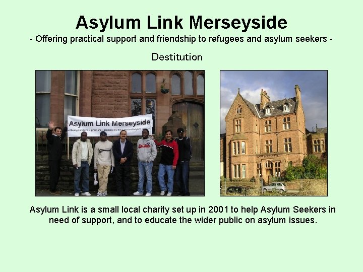 Asylum Link Merseyside - Offering practical support and friendship to refugees and asylum seekers