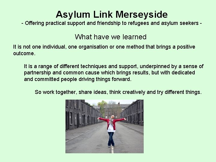 Asylum Link Merseyside - Offering practical support and friendship to refugees and asylum seekers