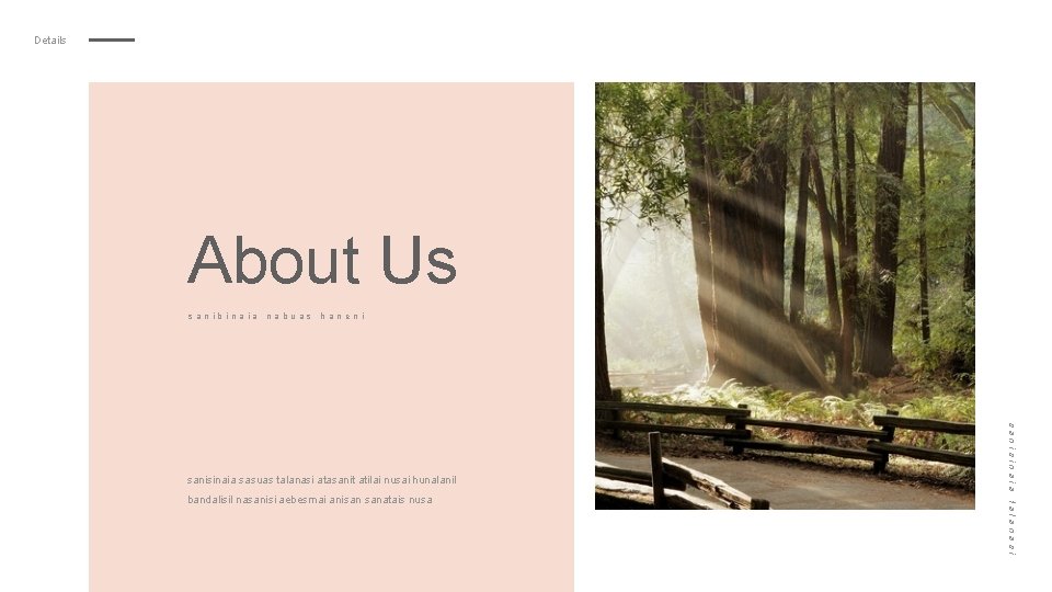 Details About Us sanibinaia nabuas haneni talana si bandalisil nasanisi aebesmai anisan sanatais nusa