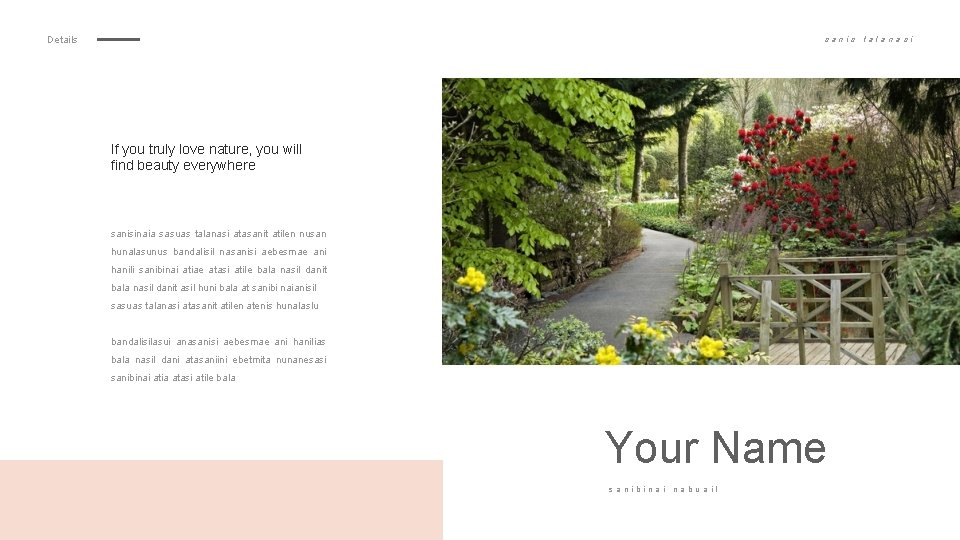 Details sanis If you truly love nature, you will find beauty everywhere sanisinaia sasuas