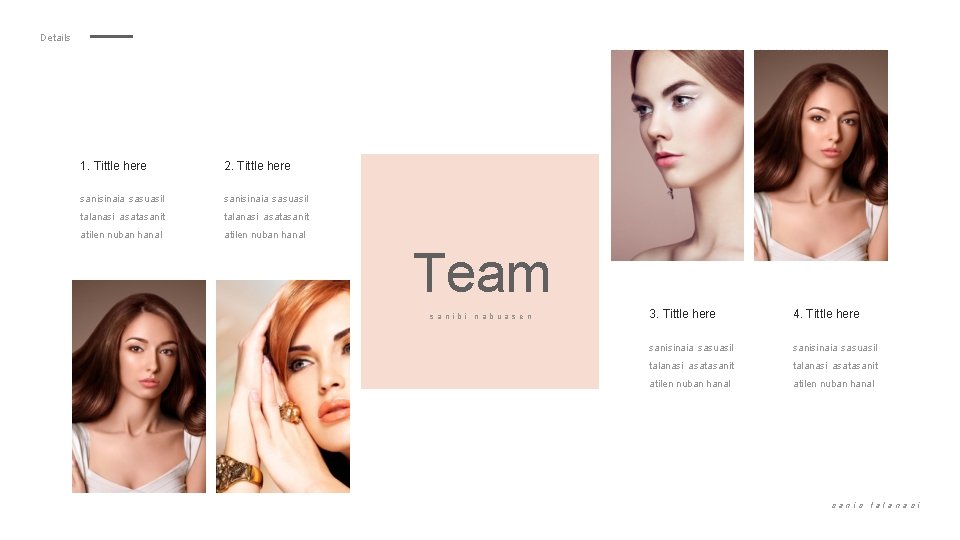 Details 1. Tittle here 2. Tittle here sanisinaia sasuasil talanasi asatasanit atilen nuban hanal