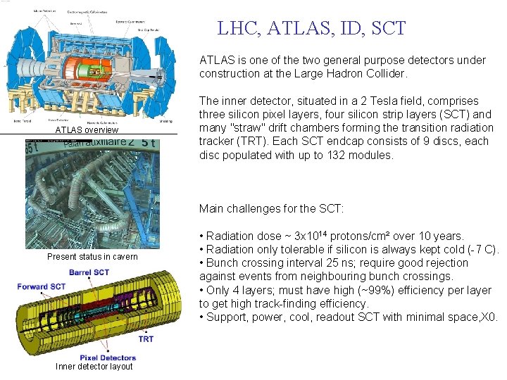 LHC, ATLAS, ID, SCT ATLAS is one of the two general purpose detectors under