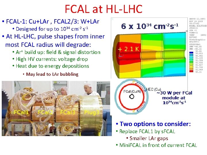 FCAL at HL-LHC • FCAL-1: Cu+LAr , FCAL 2/3: W+LAr • Designed for up