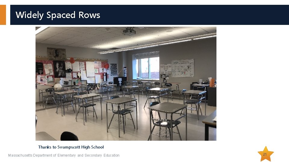 Widely Spaced Rows Thanks to Swampscott High School Massachusetts Department of Elementary and Secondary Widely Spaced Rows Thanks to Swampscott High School Massachusetts Department of Elementary and Secondary