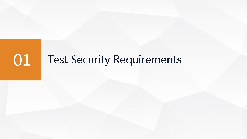 01 Test Security Requirements 01 Test Security Requirements
