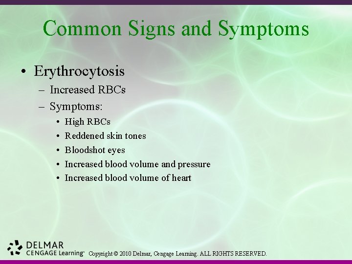 Chapter 7 Blood and BloodForming Organs Diseases and