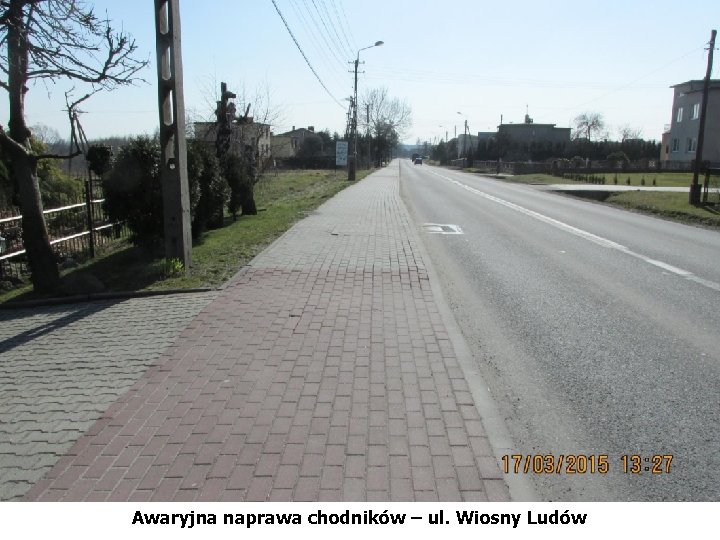 Awaryjna naprawa chodników – ul. Wiosny Ludów 