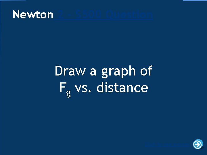 Newton 2 - $500 Question Draw a graph of Fg vs. distance Click to