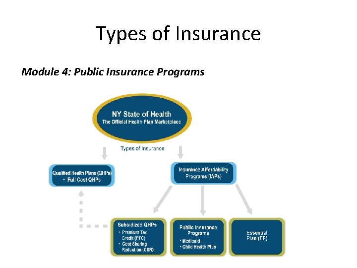 Types of Insurance Module 4: Public Insurance Programs 