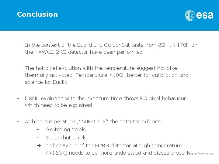Conclusion – In the context of the Euclid and Carbon. Sat tests from 82 Conclusion – In the context of the Euclid and Carbon. Sat tests from 82