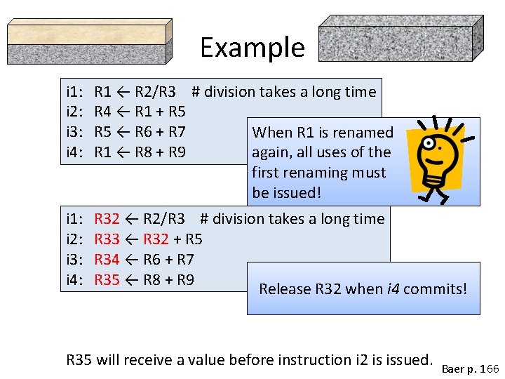Example i 1: i 2: i 3: i 4: R 1 ← R 2/R