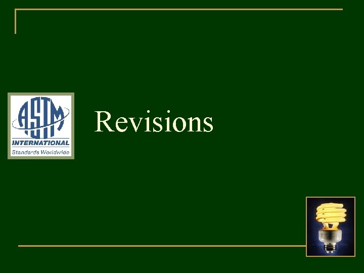 Revisions 