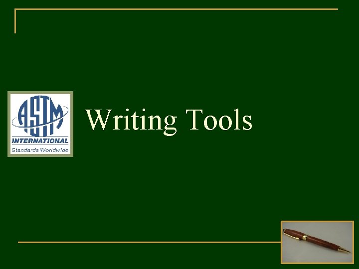 Writing Tools 