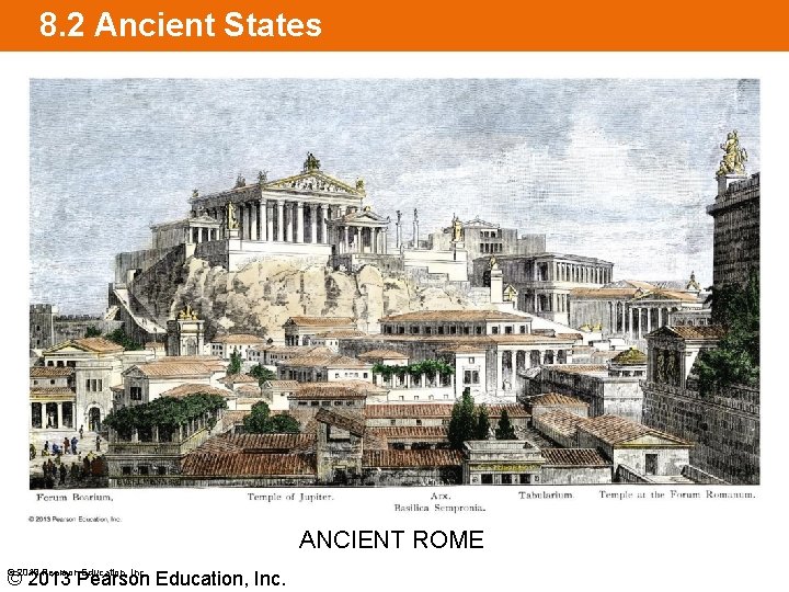 8. 2 Ancient States ANCIENT ROME © 2013 Pearson Education, Inc. 