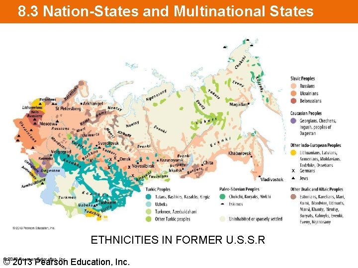 8. 3 Nation-States and Multinational States ETHNICITIES IN FORMER U. S. S. R ©