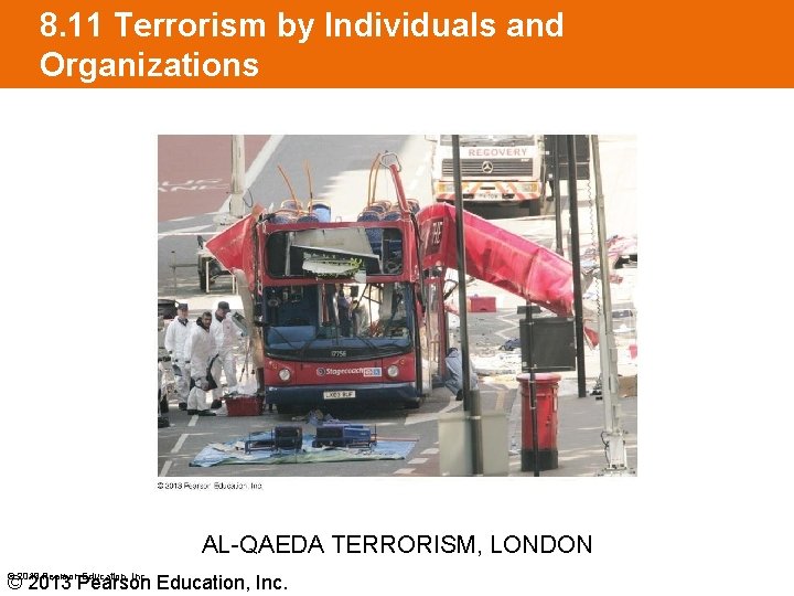 8. 11 Terrorism by Individuals and Organizations AL-QAEDA TERRORISM, LONDON © 2013 Pearson Education,