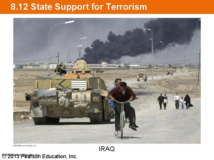 8. 12 State Support for Terrorism IRAQ © 2013 Pearson Education, Inc. 