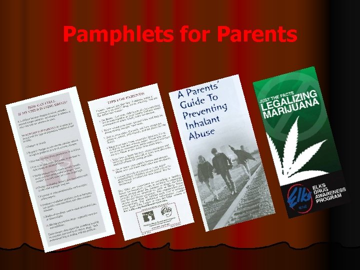 Pamphlets for Parents 