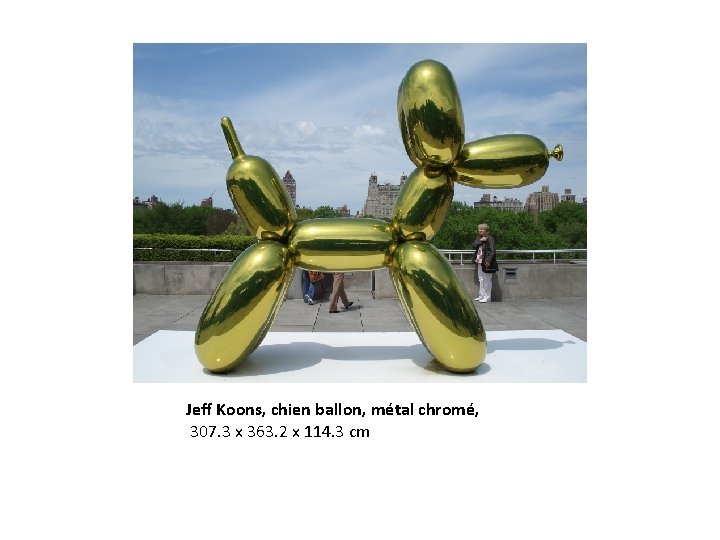 Jeff Koons, chien ballon, métal chromé, 307. 3 x 363. 2 x 114. 3