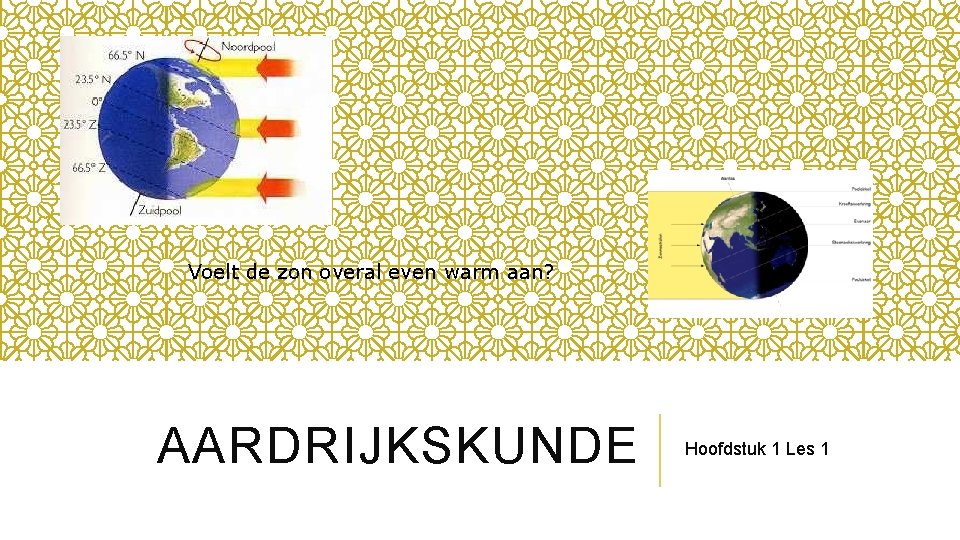 Voelt de zon overal even warm aan? AARDRIJKSKUNDE Hoofdstuk 1 Les 1 Voelt de zon overal even warm aan? AARDRIJKSKUNDE Hoofdstuk 1 Les 1