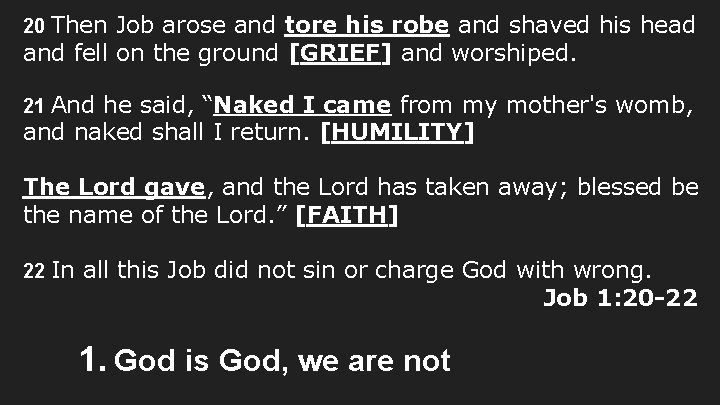 20 Then Job arose and tore his robe and shaved his head and fell