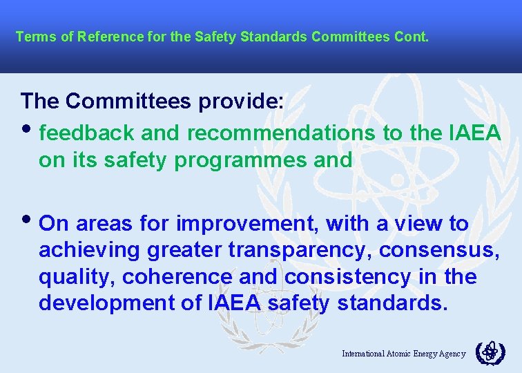 Rassc Workshop on Establishing National Infrastructure for Radiation Safety