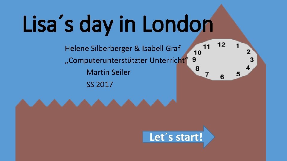 Lisa´s day in London Helene Silberberger & Isabell Graf „Computerunterstützter Unterricht“ Martin Seiler SS