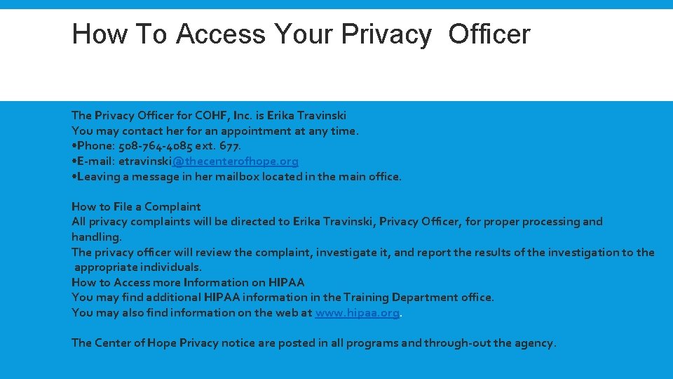 How To Access Your Privacy Officer totto o Access You Privacy Officer H The