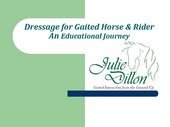 Dressage for Gaited Horse & Rider An Educational Journey 