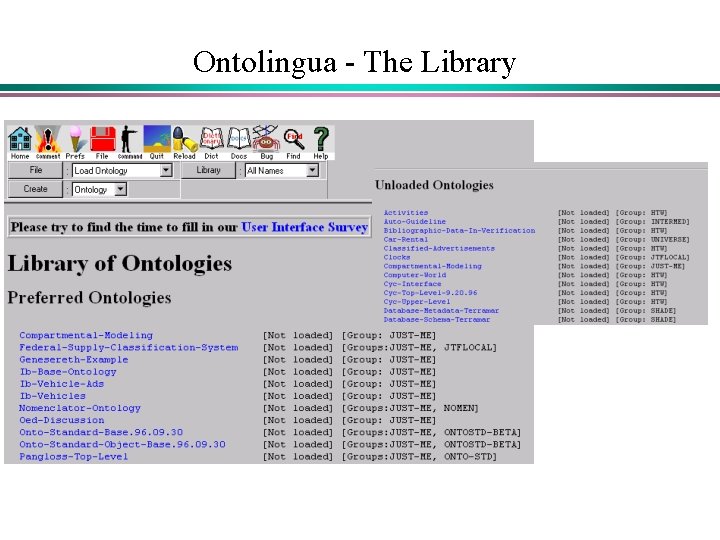 Ontolingua - The Library Ontolingua - The Library