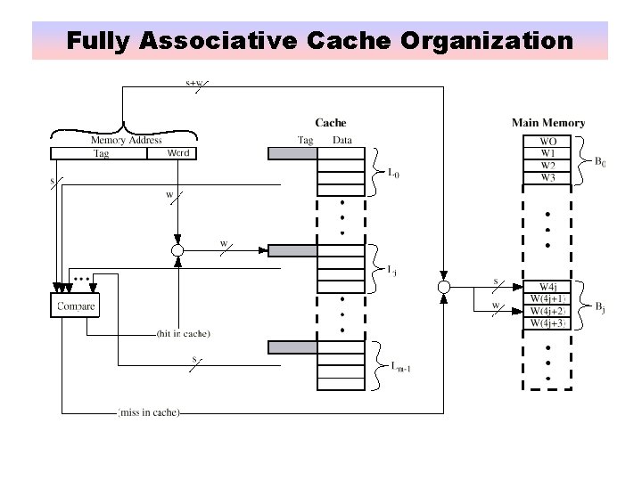 Fully Associative Cache Organization 