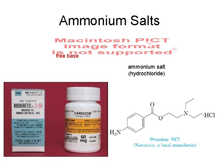 Ammonium Salts free base ammonium salt (hydrochloride) 