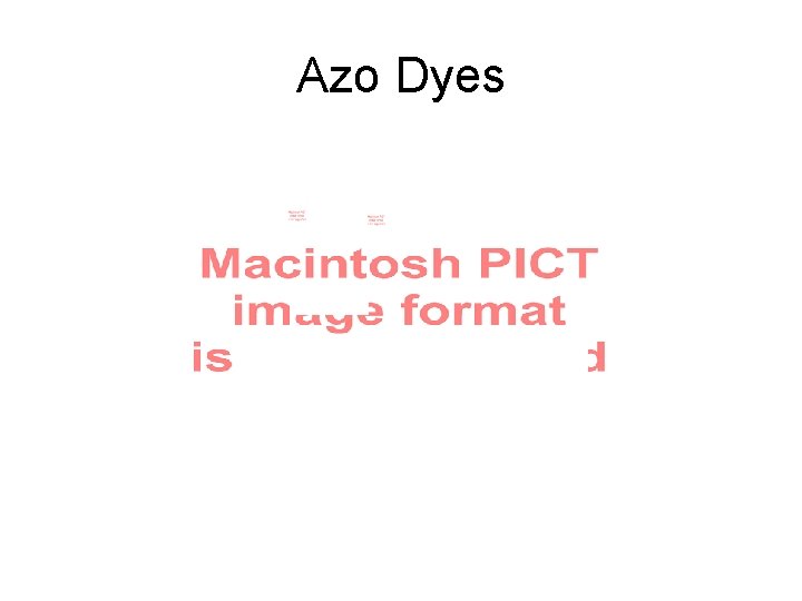 Azo Dyes 