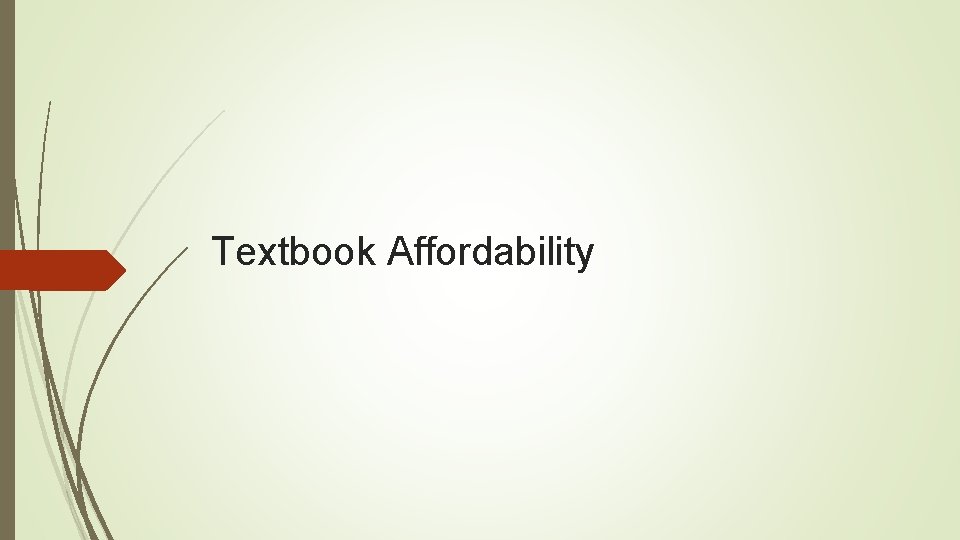 Textbook Affordability 