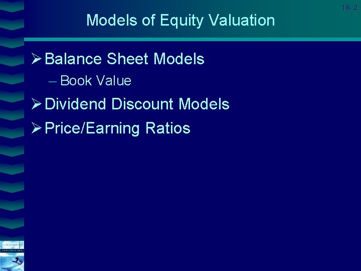 Investments CHAPTER 18 Cover image Equity Valuation Models