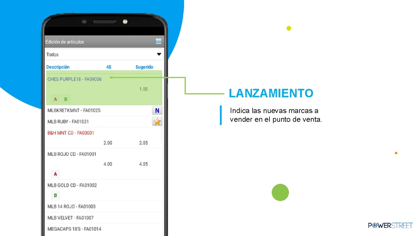 LANZAMIENTO Indica las nuevas marcas a vender en el punto de venta. LANZAMIENTO Indica las nuevas marcas a vender en el punto de venta.