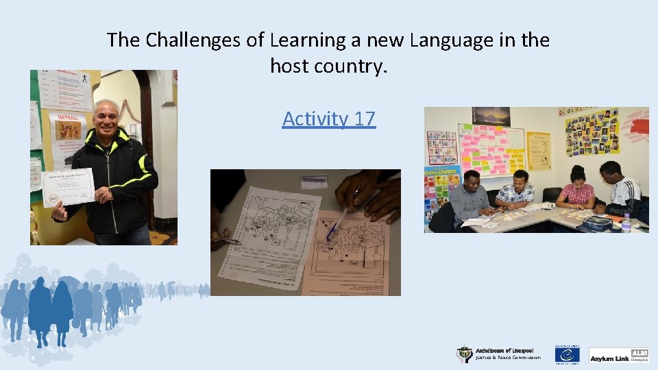 The Challenges of Learning a new Language in the host country. Activity 17 Archdiocese