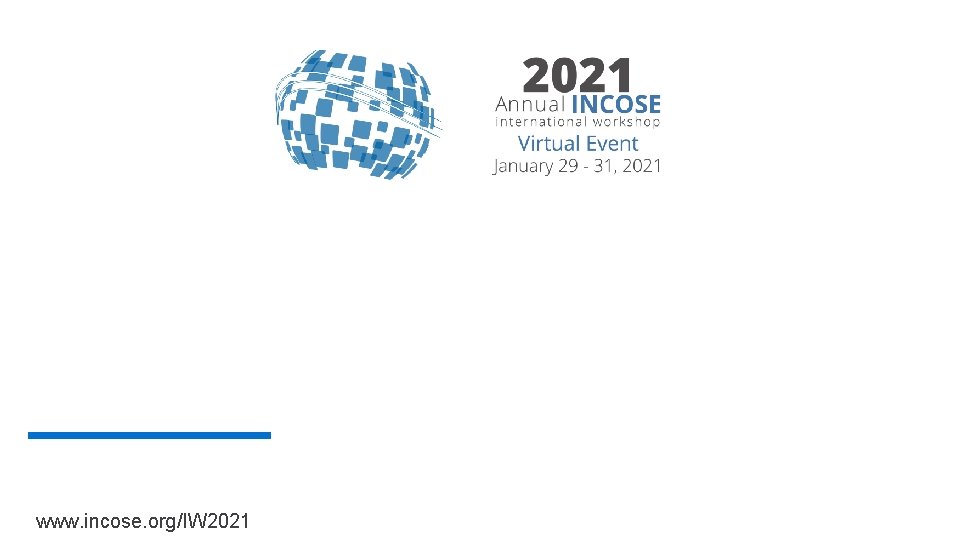 www. incose. org/IW 2021 