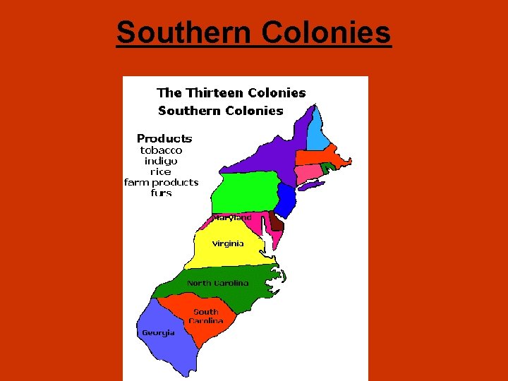Southern Colonies 
